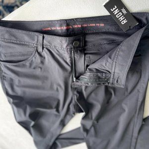 BRAND NEW WITH TAGS /NWT Rhone Commuter 5-Pocket Pant slim fit men's black